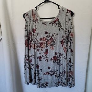 Womens Floral Long sleeve Top
